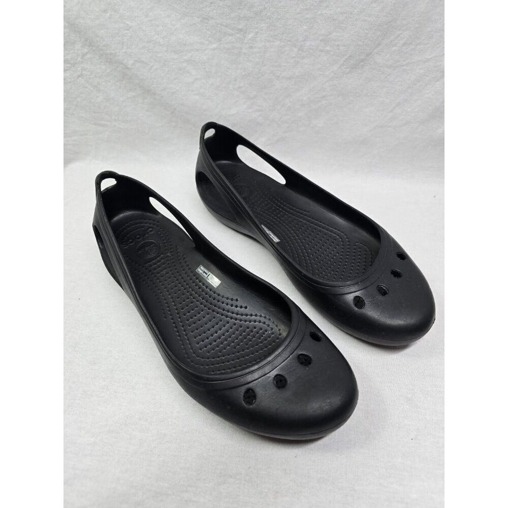 CROCS kadee black Ballet Flats size 10 Women's